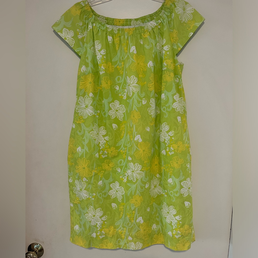 Euc Lilly Pulitzer Sullivan Dress Palm Royale Look Medium